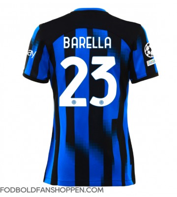 Inter Milan Nicolo Barella #23 Hjemmebanetrøje Dame 2023-24 Kortærmet